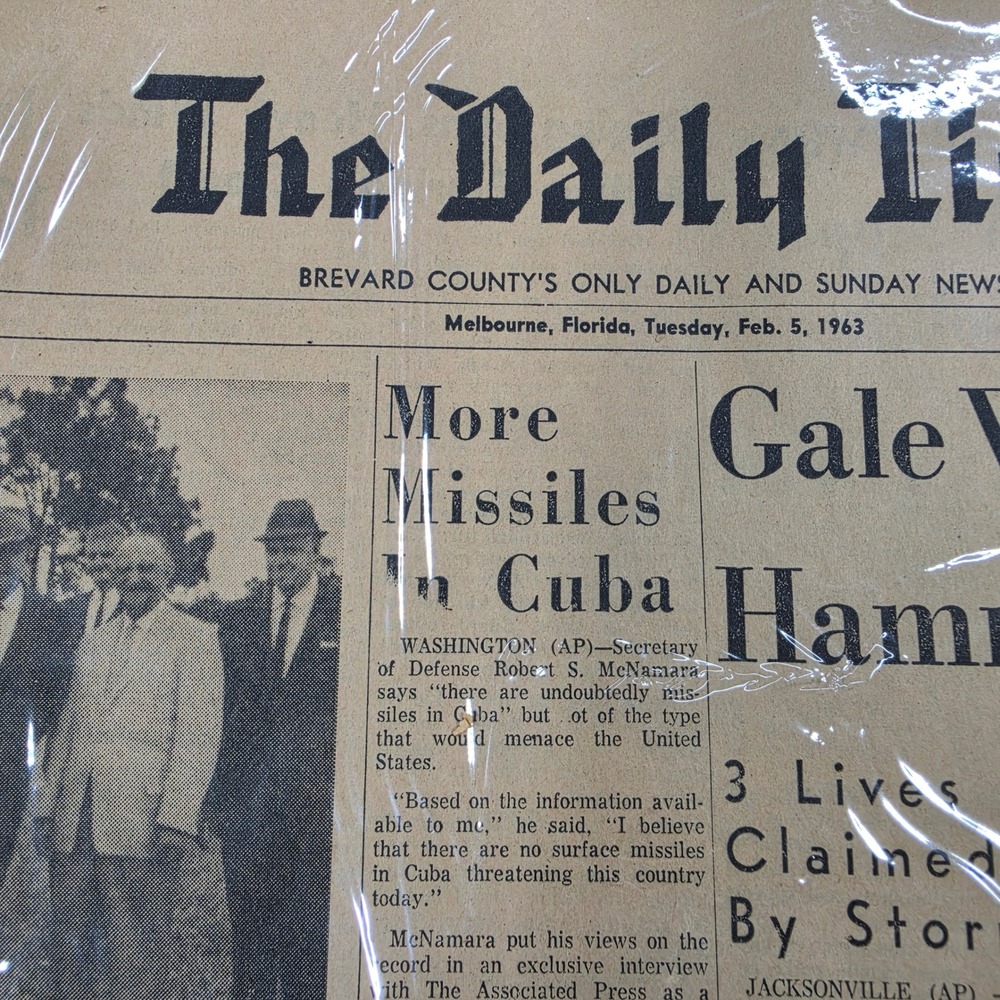 Vintage Brevard County Florida Newspapers 1958-1967 Cold War Space Age Lot 14 - Picture 7 of 16